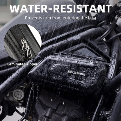 ROCKBROS EVA Hard Shell Motorcycle Tool Bag - Water-Resistant Triangle Side Bag