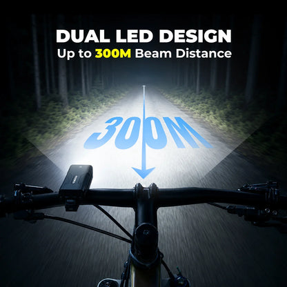 Bike Front Light 850 Lumen Rechargeable