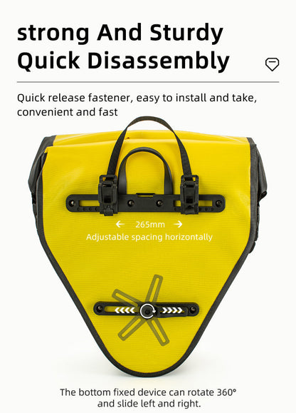 ROCKBROS Large Triangle Bicycle Saddlebag in Yellow
