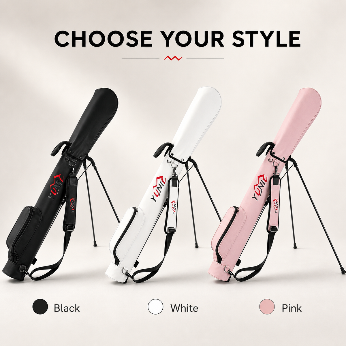 Golf Stand Bag – Lightweight, 3 Colors