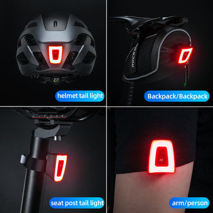 ROCKBROS Compact Red Helmet Light TT30-WD