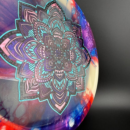 Tone Lotus (First Run) - Lotus Stamp - Doodle Discs Dyed