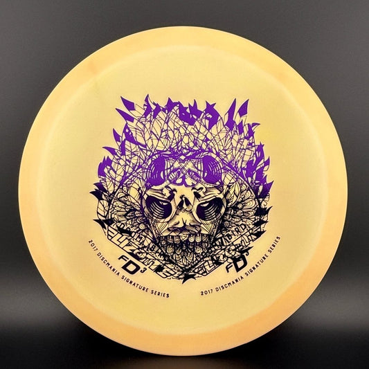 Swirly S-Line FD3 - Doom Bird Double Stamp - Peach 2017 Simon Lizotte Sig Series