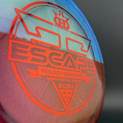 Lucid-Ice Glimmer Escape - Trilogy Challenge - Red Split Dyed