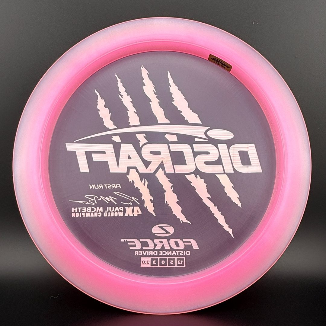 Z Force (First Run) - 4x Paul McBeth Claws - Pink