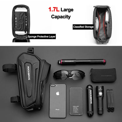 ROCKBROS Waterproof Bike Phone Mount Bag Durabl Touch-Sensitive and Spacious