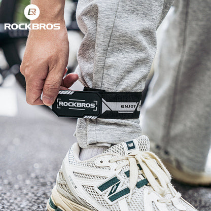 ROCKBROS Anti-Roll Chain Riding Leg Straps Adjustable Reflective