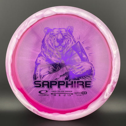Gold Orbit Sapphire - Inverted Stamp