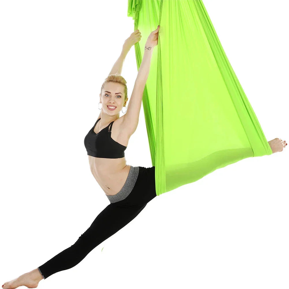 Versatile Aerial Yoga Apparatus for Home or Studio Use