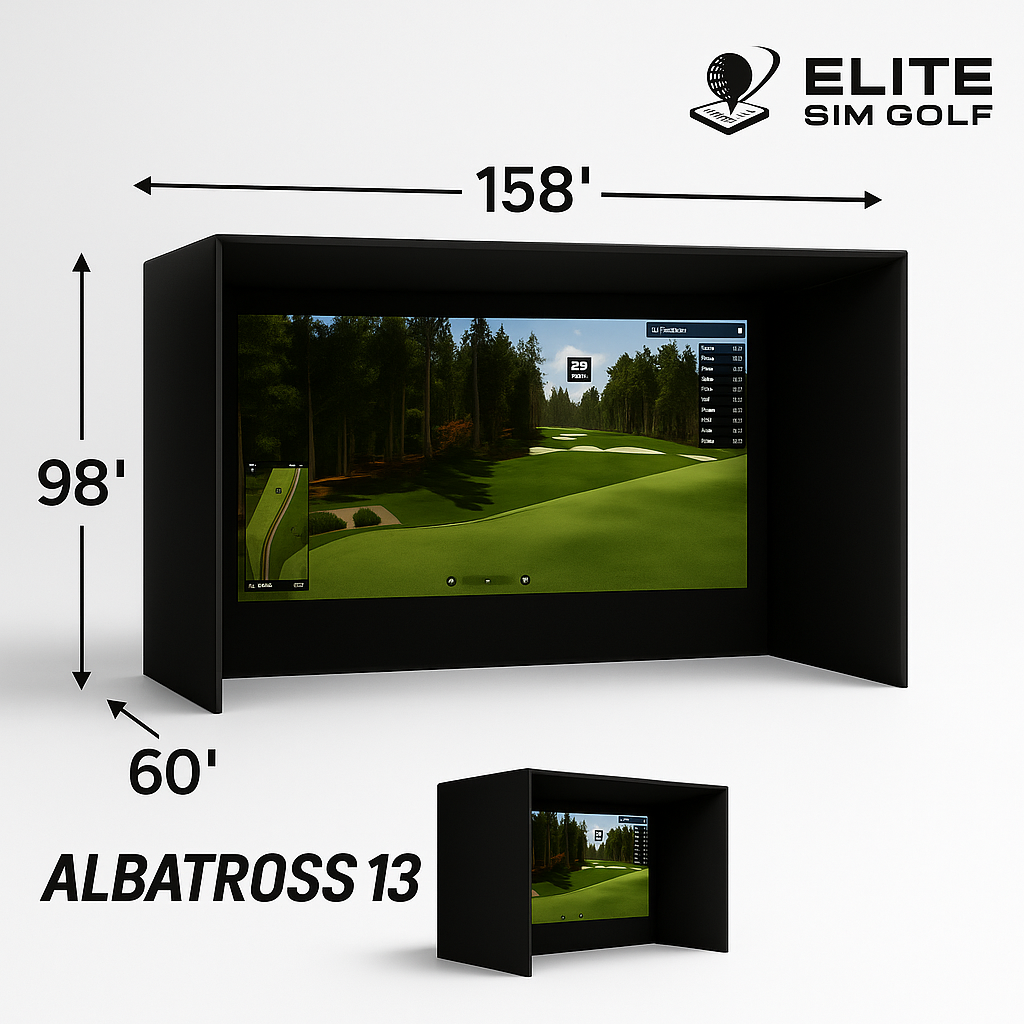 Albatross 13S Golf Simulator Enclosure by Elite Sim Golf