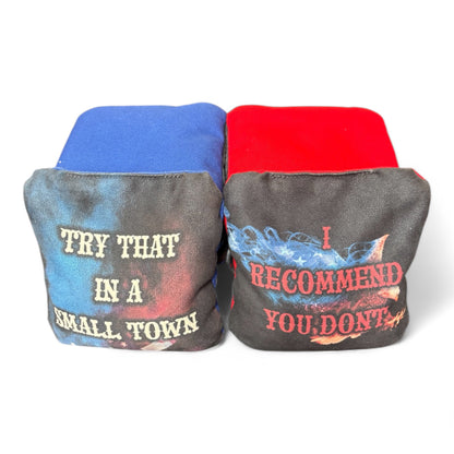 Try that in a small town Slick and Stick Bags