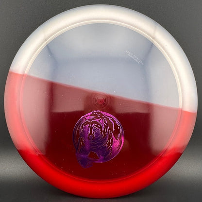VIP Bear - Red Split Dye (Bear Corner Stamp)