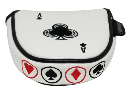 Ace of Clubs Embroidered Putter Cover - Mallet by ReadyGOLF