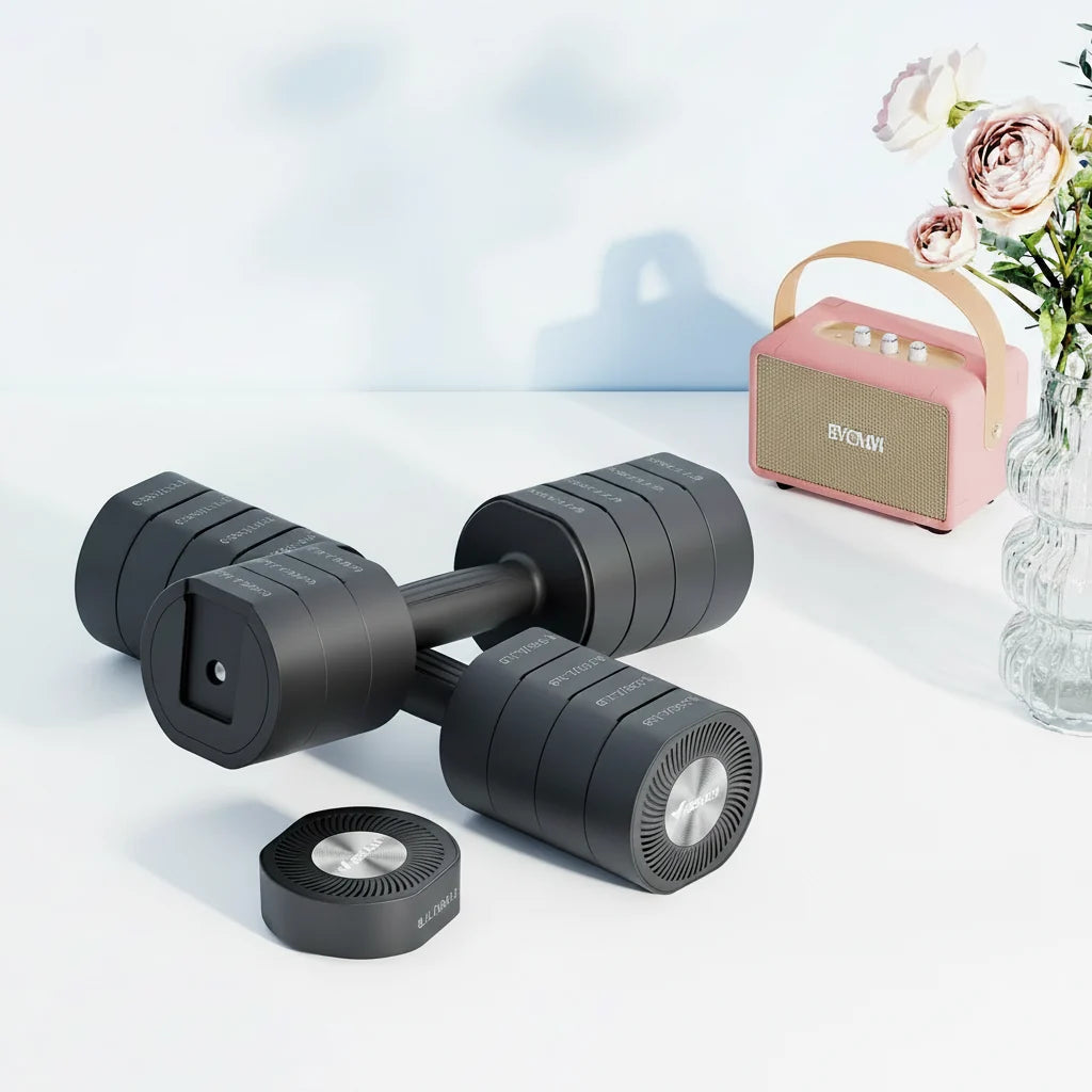 Adjustable Dumbbell Set: Non-Slip & Anti-Roll Design