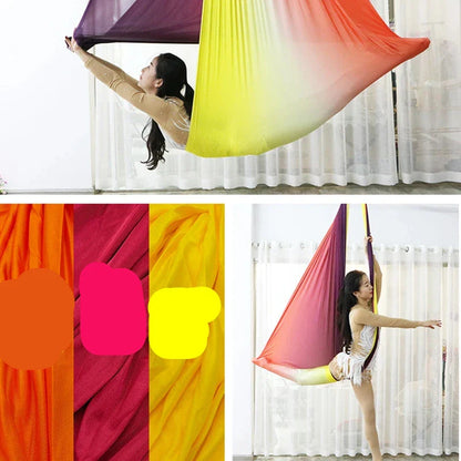 Versatile Aerial Yoga Apparatus for Home or Studio Use