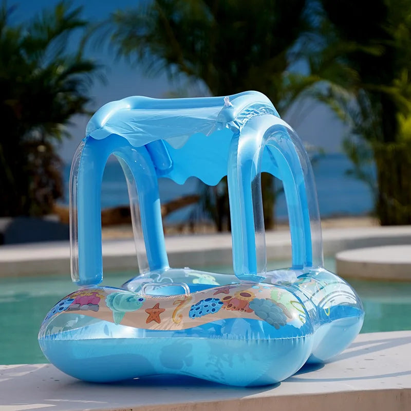 Cool and Comfortable Toddler Pool Float with Sun Protection