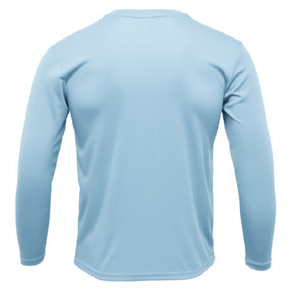 Key West, FL Saltwater Born Circle Logo Clean Long Sleeve UPF 50+ Dry-Fit Shirt