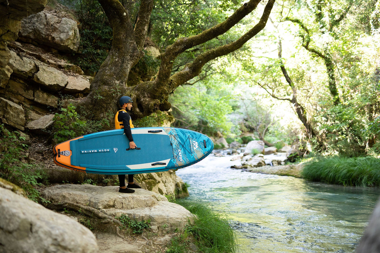 Aqua Marina RAPID 9'6" Inflatable Paddle Board River SUP