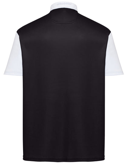 Classic Argyle Mens Golf Polo Shirt - Pink & Black by ReadyGOLF