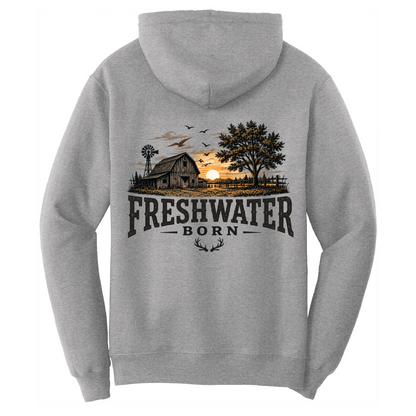 Freshwater Born- Heartland Heritage Men's Cotton Hoodie
