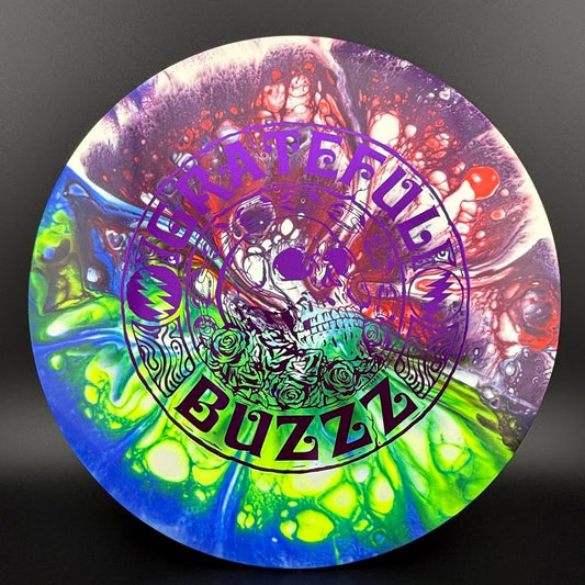 White ESP Buzzz - Grateful Buzzz - Doodle Discs Dyed