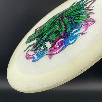 Metal Flake Glow Aztec X-Out - Horned Dragon