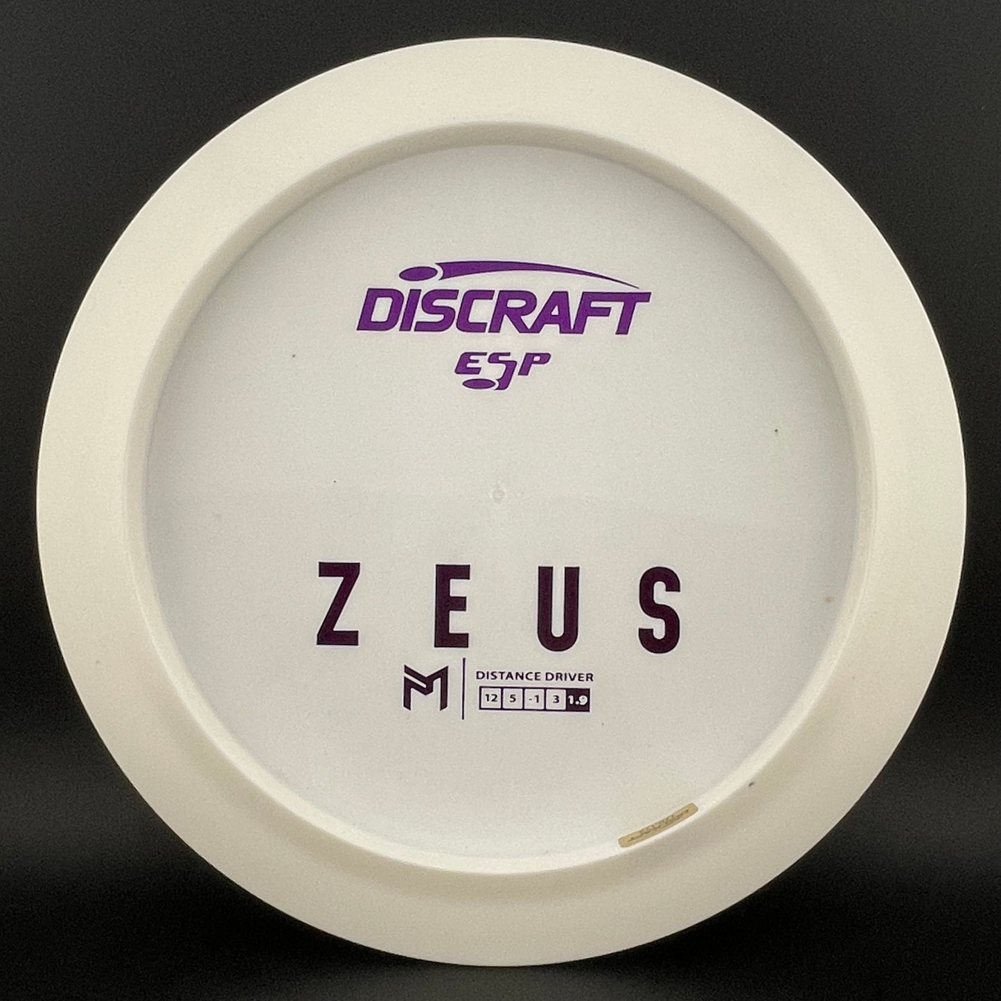 White ESP Zeus - Bottom Stamp Dyer's Delight - Paul McBeth