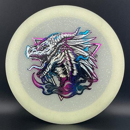 Metal Flake Glow Aztec X-Out - Horned Dragon