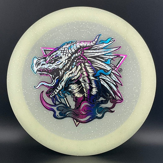 Metal Flake Glow Aztec X-Out - Horned Dragon