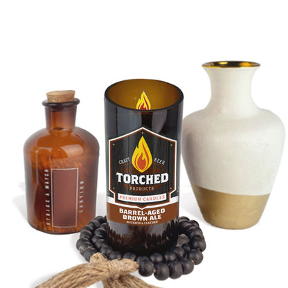 Barrel-Aged Brown Ale Beer Candle