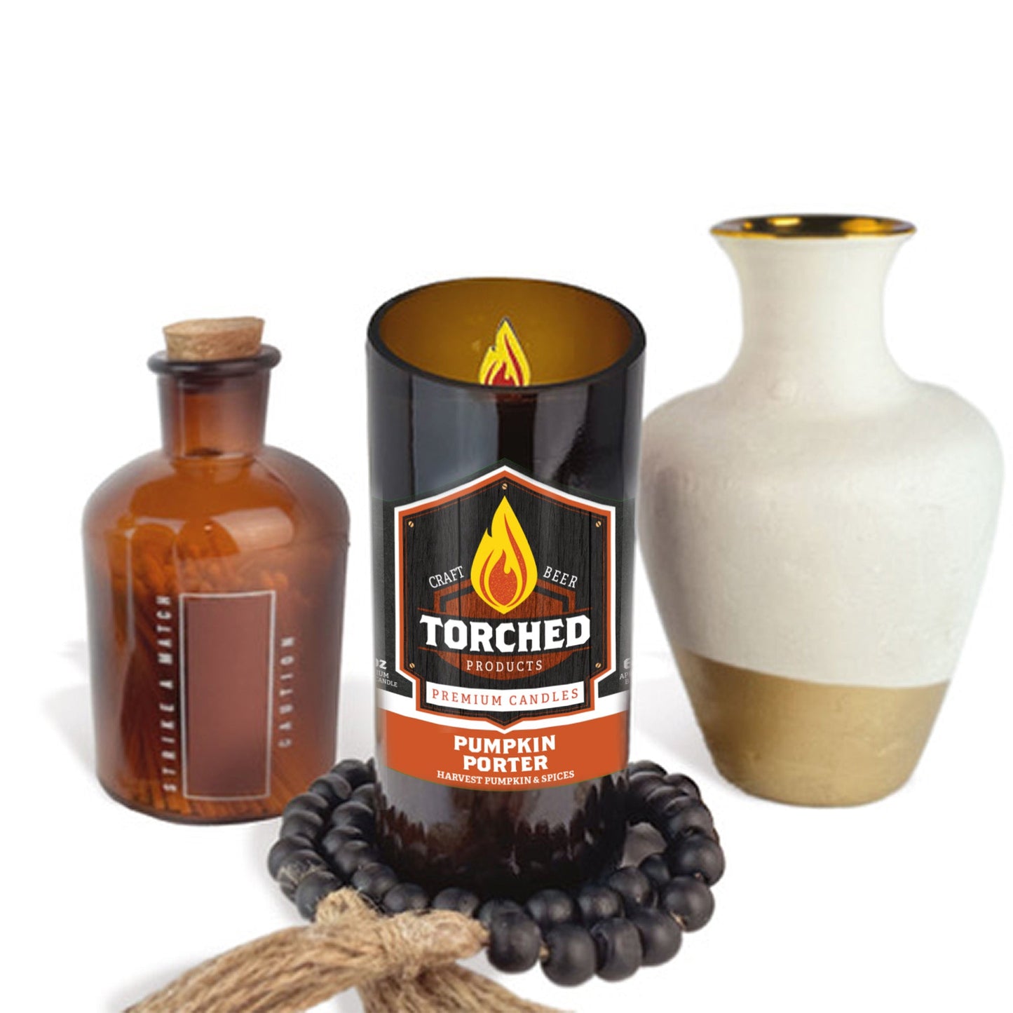 Pumpkin Porter Beer Candle