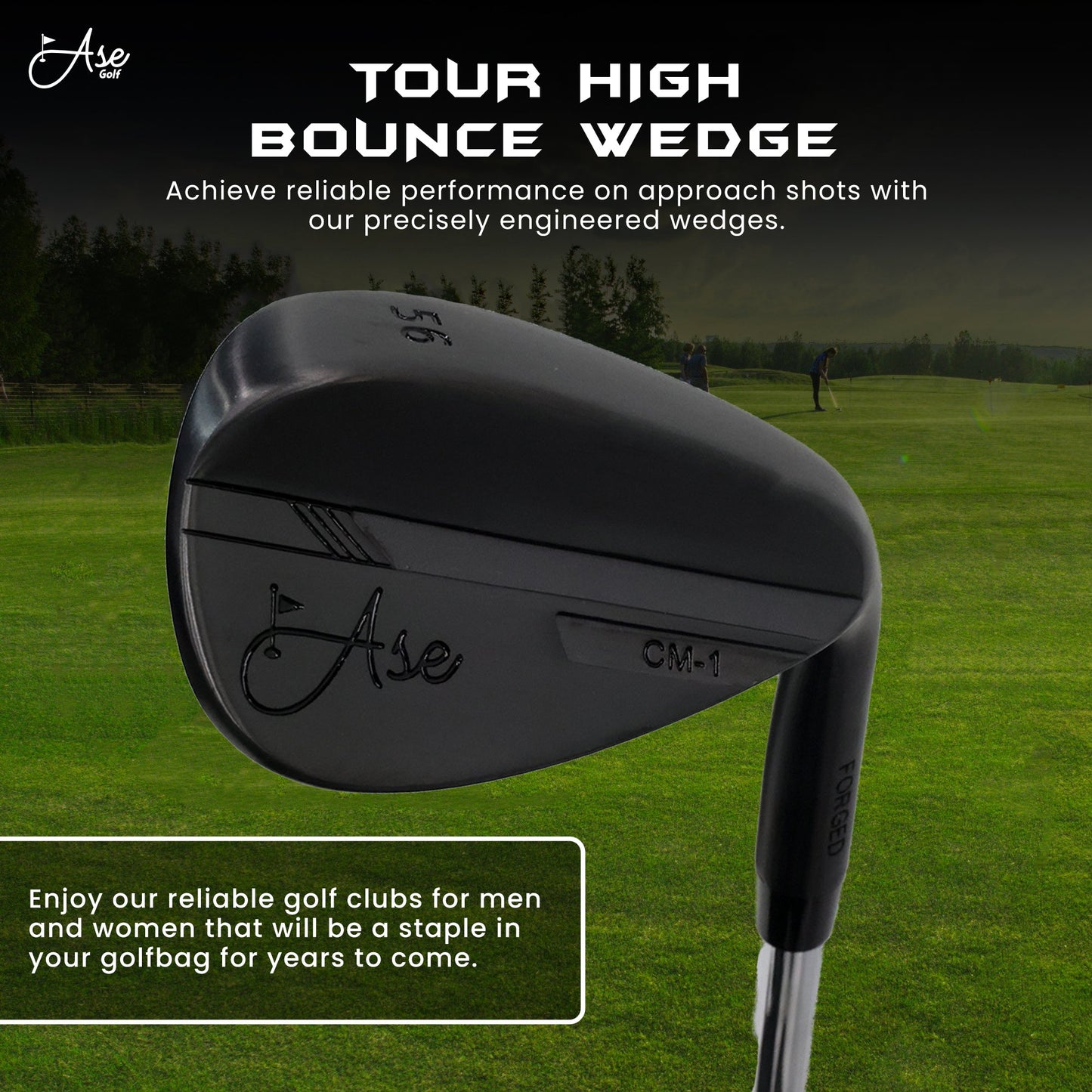 Ase BLACKOUT 3-Piece Wedge Set (52,56,60)