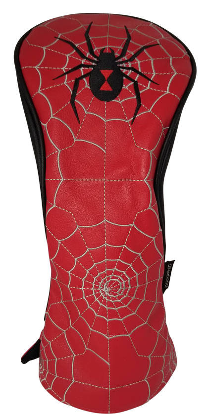 Black Widow Spider Embroidered Driver Headcover by ReadyGOLF