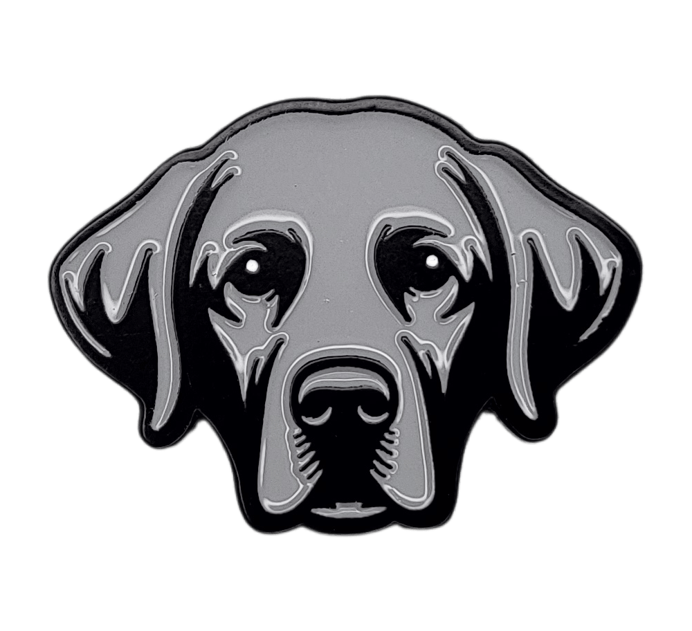 Black Labrador Retriever Golf Ball Marker with Hat Clip