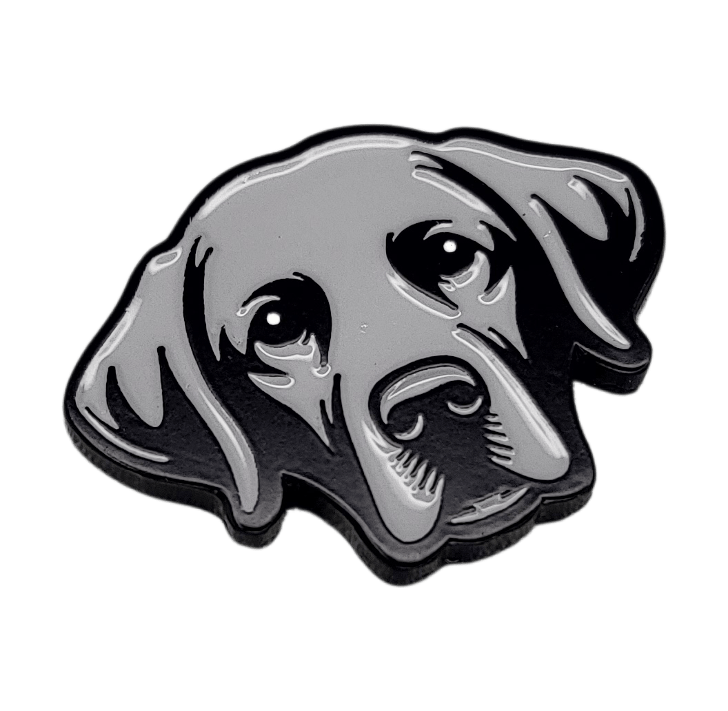 Black Labrador Retriever Golf Ball Marker with Hat Clip