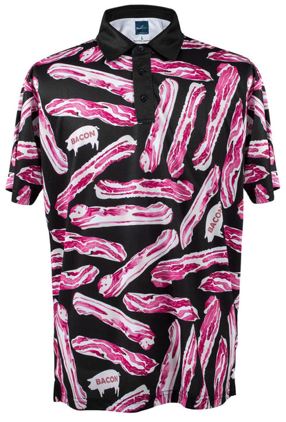 Bacon Mens Golf Polo Shirt by ReadyGOLF