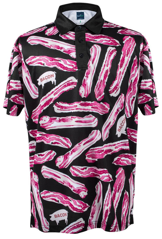 Bacon Mens Golf Polo Shirt by ReadyGOLF