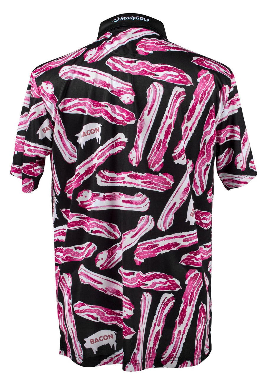Bacon Mens Golf Polo Shirt by ReadyGOLF