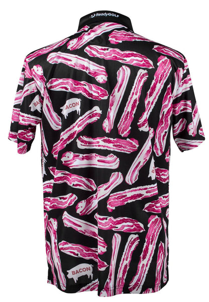 Bacon Mens Golf Polo Shirt by ReadyGOLF