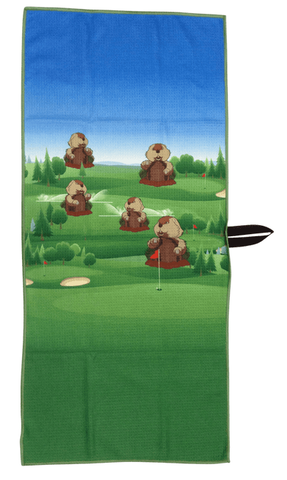 Dancing Gopher Waffle Golf Towel by ReadyGOLF