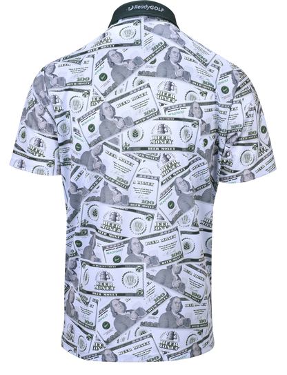 Beer Money Mens Golf Polo Shirt by ReadyGOLF
