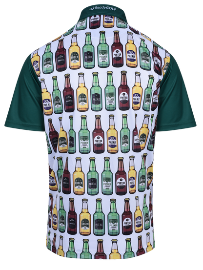 Beer On The Wall Mens Golf Polo Shirt by ReadyGOLF