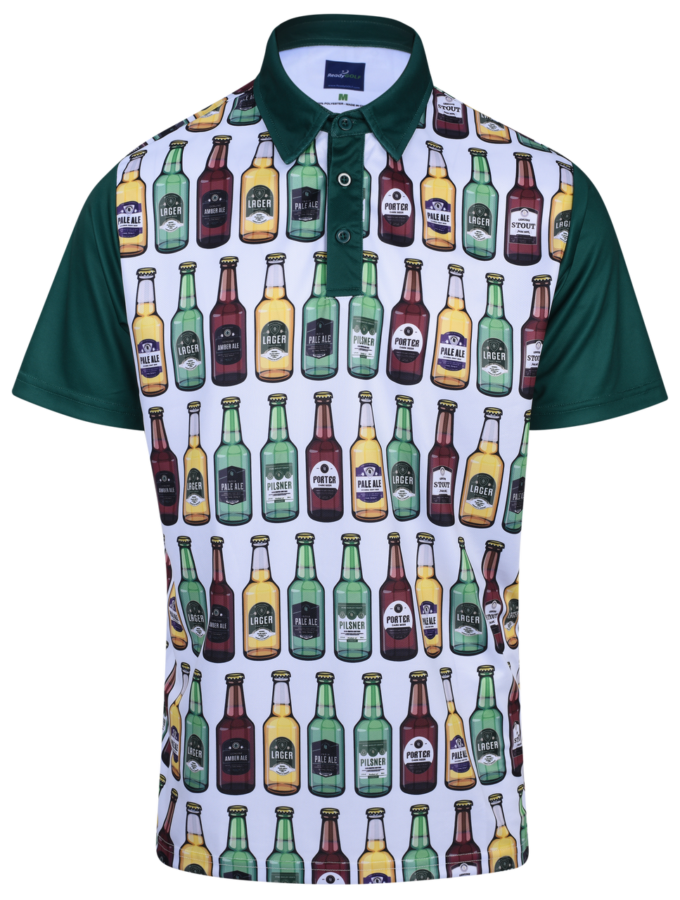 Beer On The Wall Mens Golf Polo Shirt by ReadyGOLF