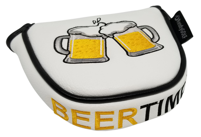 Beer Time Embroidered Putter Cover - Mallet