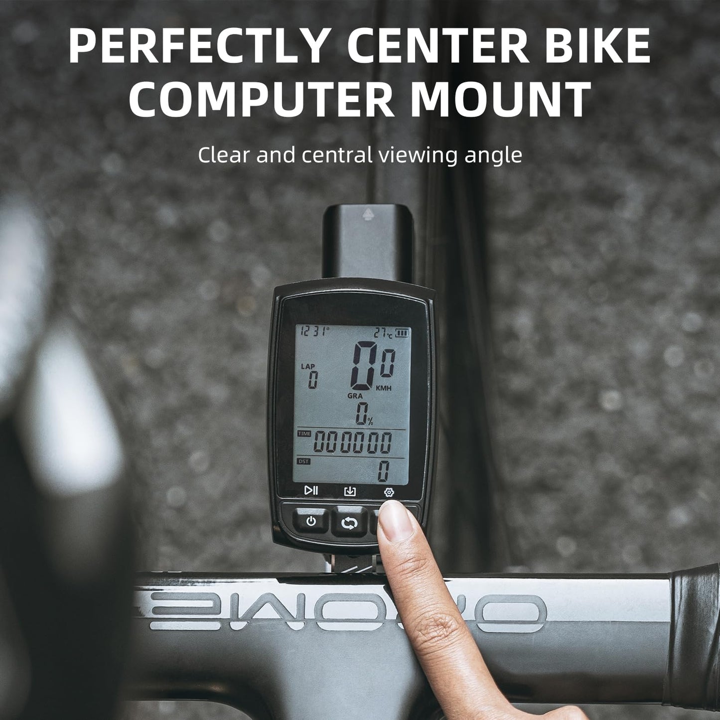Bike Aluminum Computer Mount  compatible with Garmin, Wahoo, Bryton, and GoPro