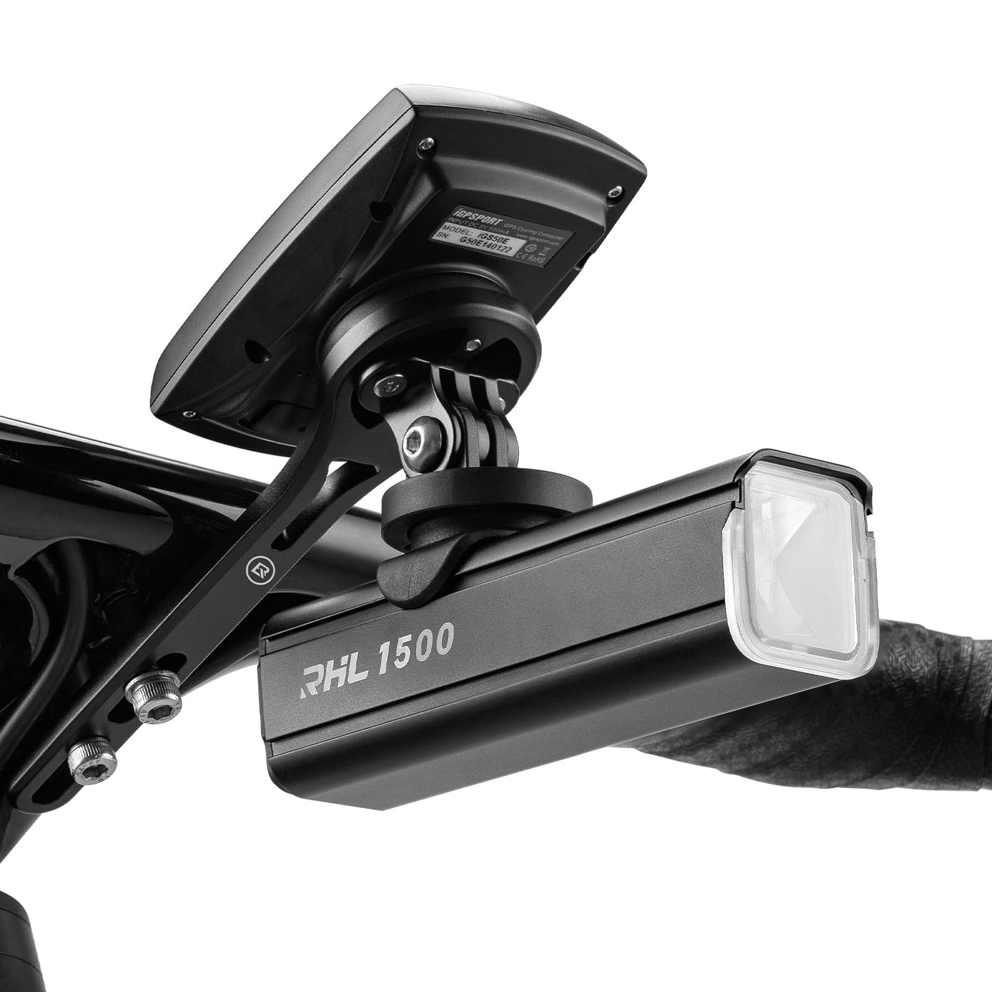 Bike Aluminum Computer Mount  compatible with Garmin, Wahoo, Bryton, and GoPro