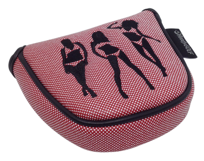 Polka Dot Bikini Girls Embroidered Putter Cover - Mallet