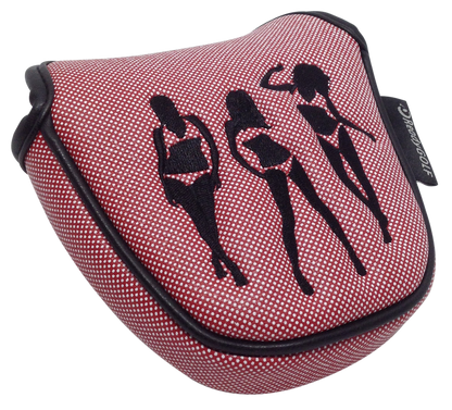 Polka Dot Bikini Girls Embroidered Putter Cover - Mallet