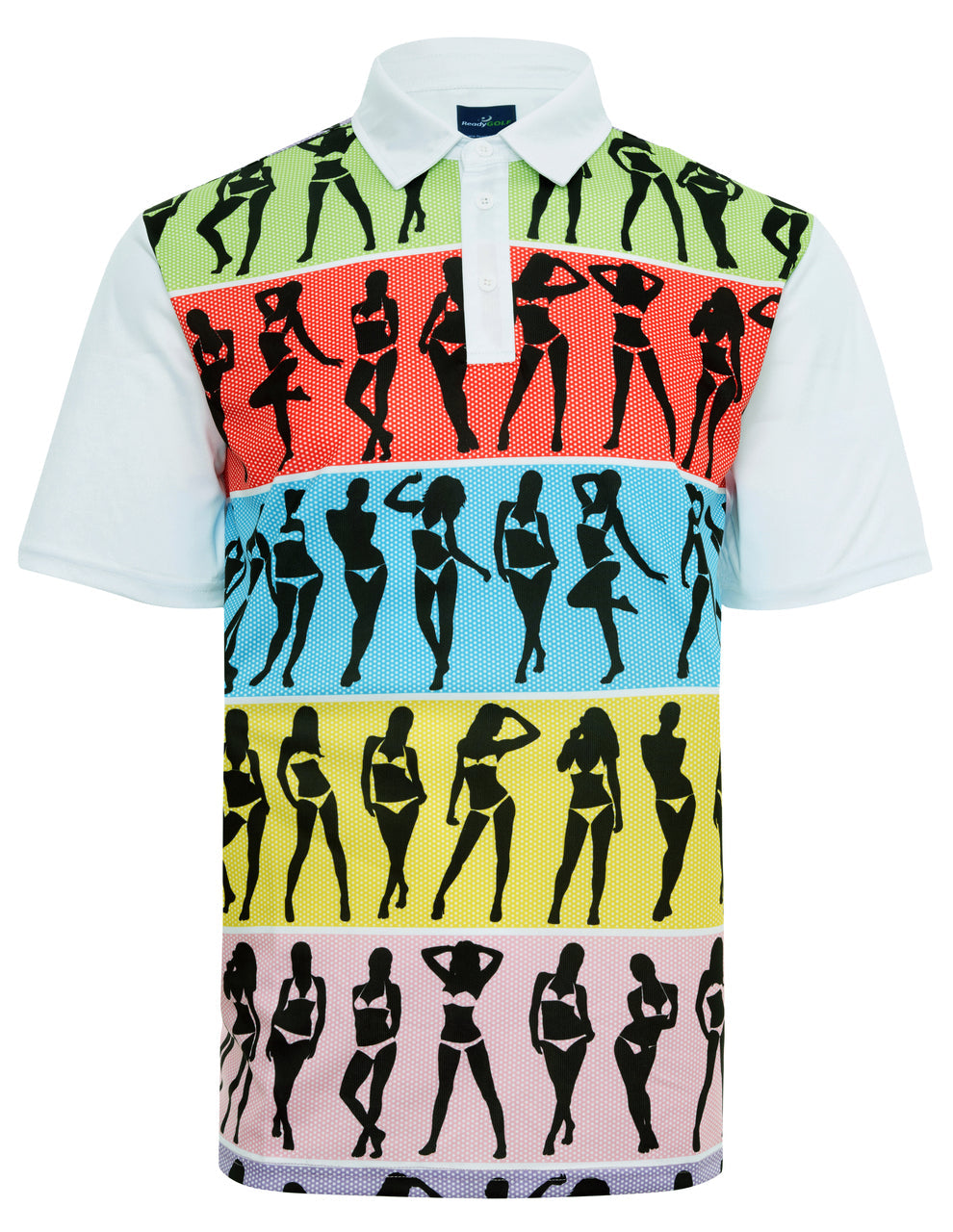 Bikini Girls Mens Golf Polo Shirt by ReadyGOLF