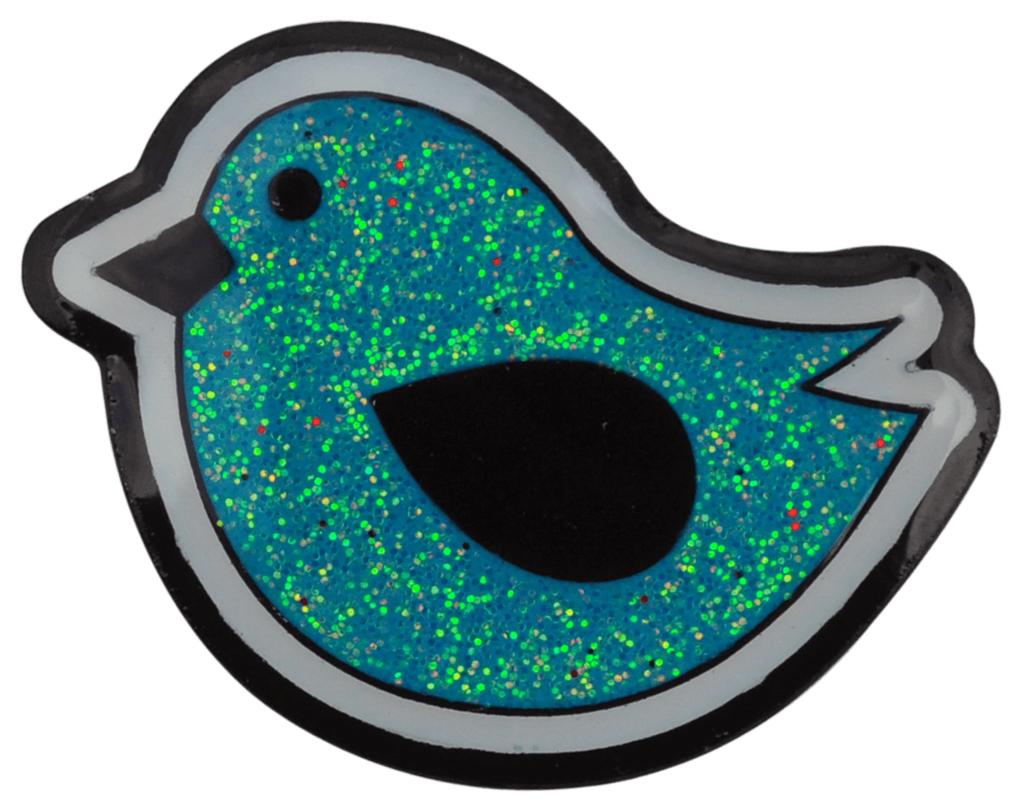 Birdie Hunting Blue Glitter Ball Marker & Hat Clip by ReadyGOLF